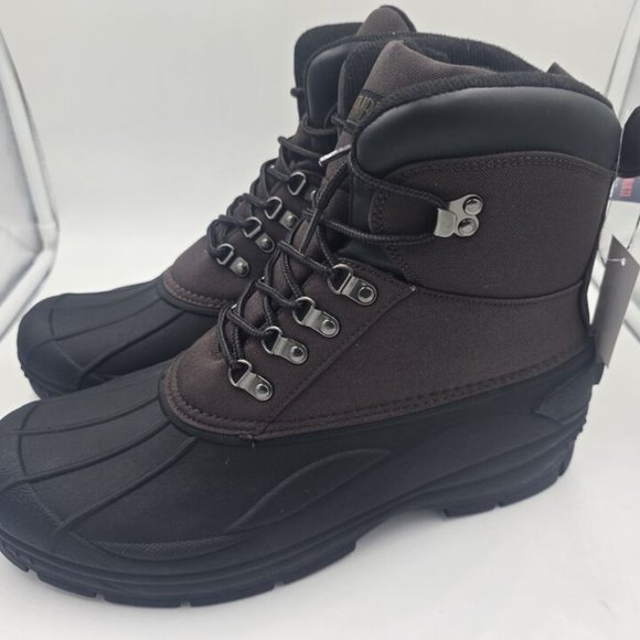 MEN\'S KHOMBU Glacier Boots, Black/ Brown, Lace Up, Size 13M